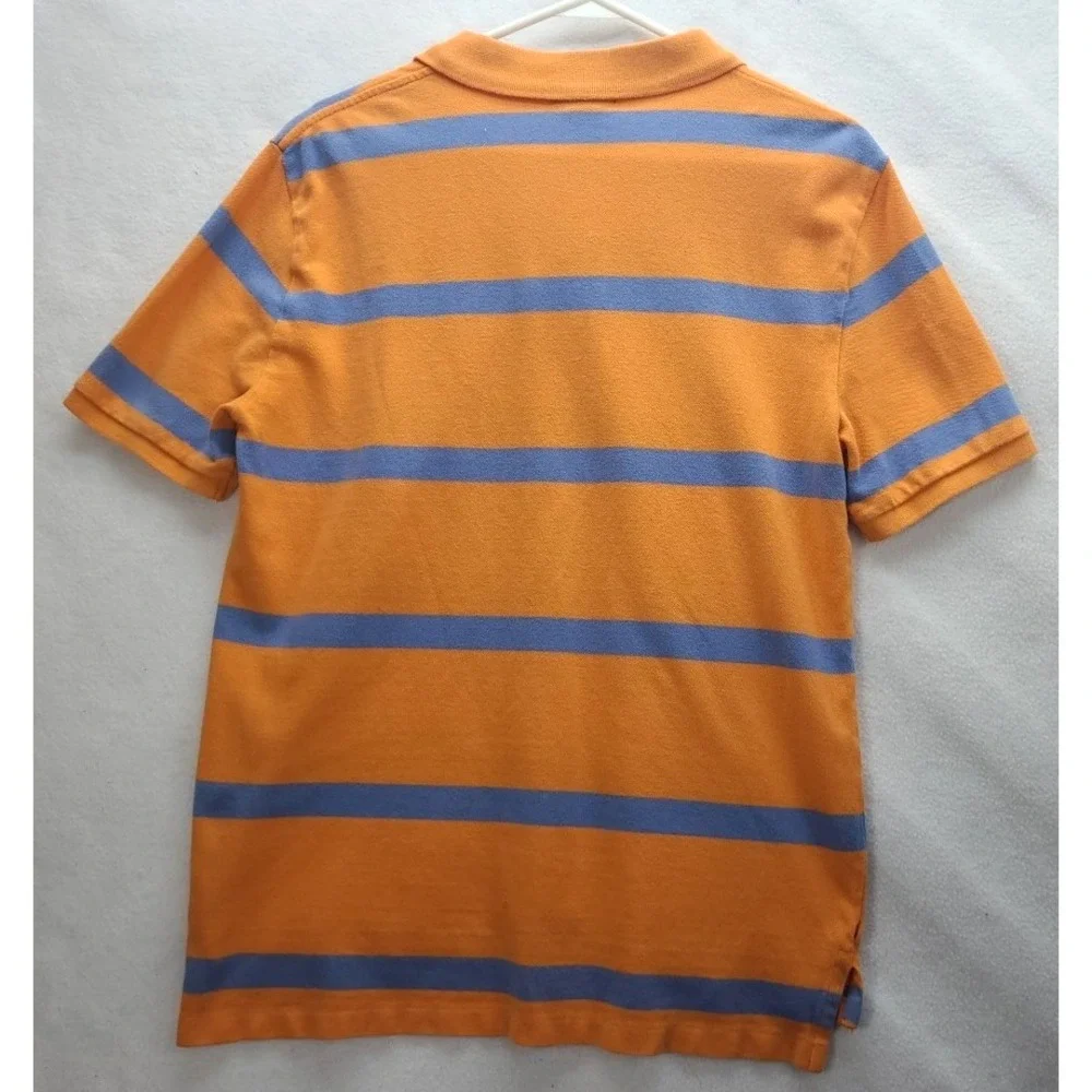 Polo By Ralph Lauren Boys XL 18 20 Polo Style Shirt‎ Orange Blue Stripe